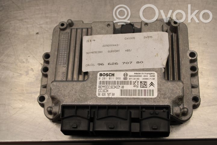 Unité de commande / module d'injection   0281011966,9662670780