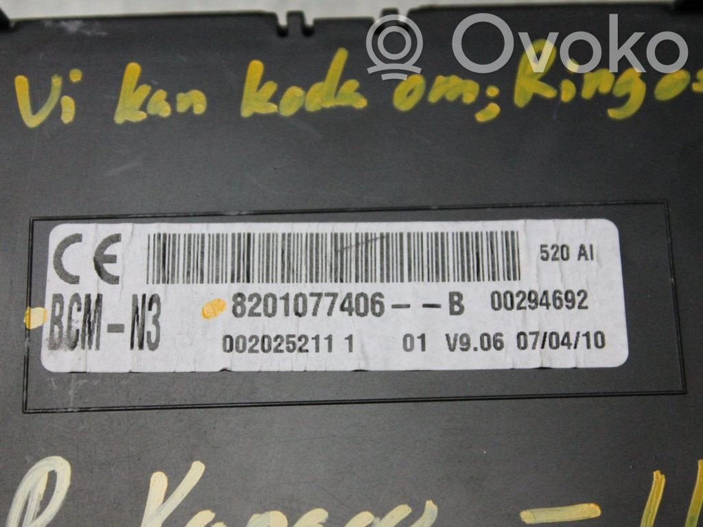 Renault Kangoo II Module de fusibles 