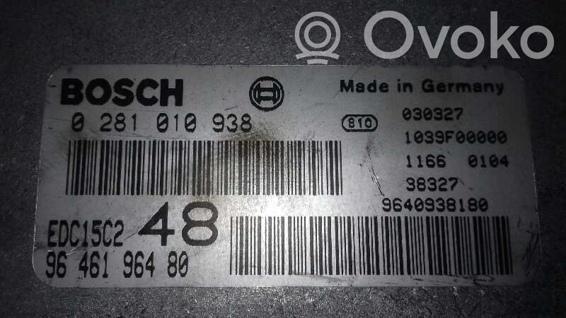 Engine control unit/module   0281010938,9646196480