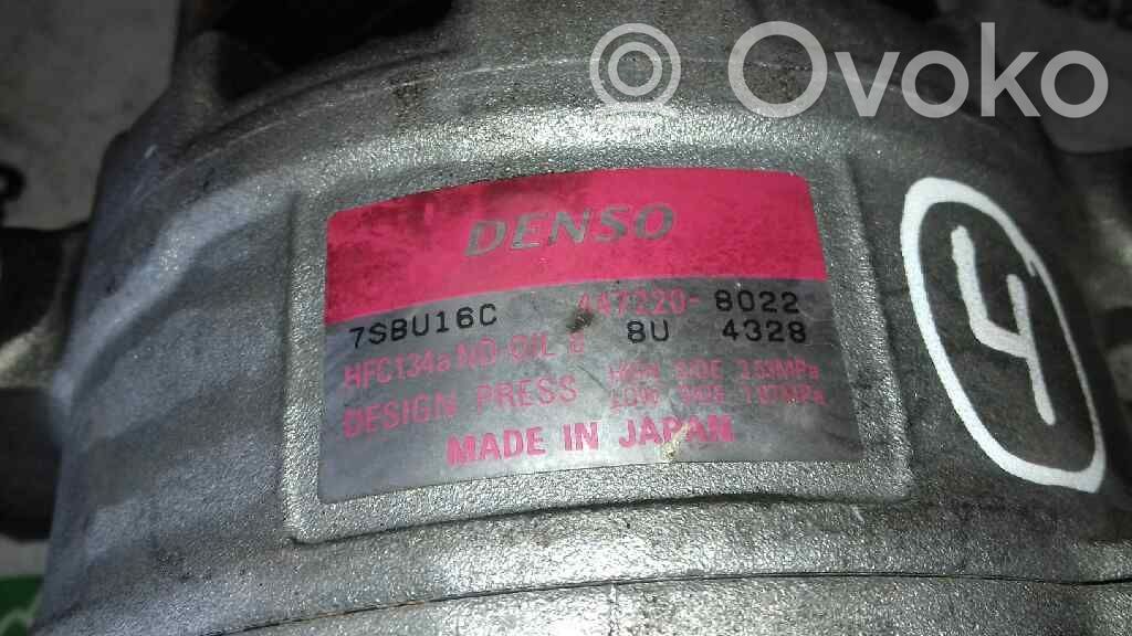 Air conditioning (A/C) compressor (pump)   4472208022,7SBU16C