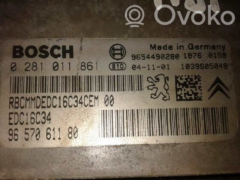 Engine control unit/module   0281011861,9657061180