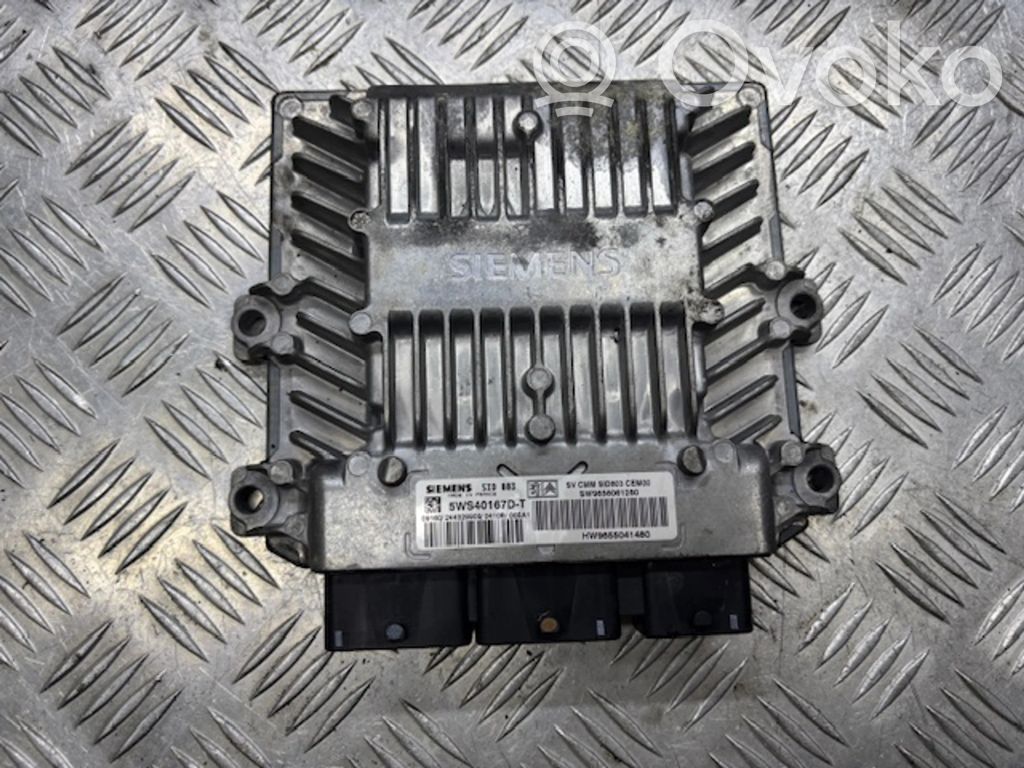 Engine control unit/module ECU   9656061280,5WS40167DT,9655041480