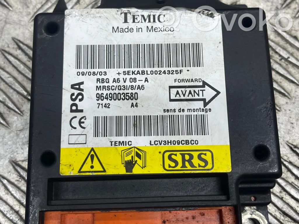 Citroen C3 Airbag control unit/module 