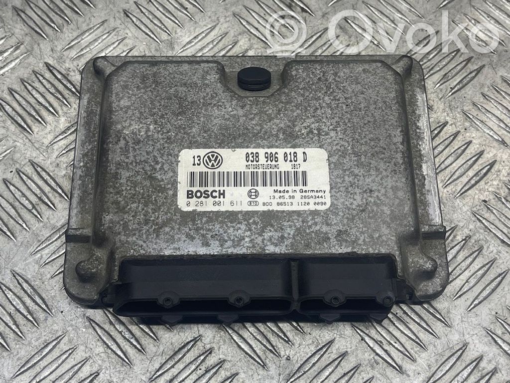 Engine control unit/module   038906018D,0281001611,28SA3441