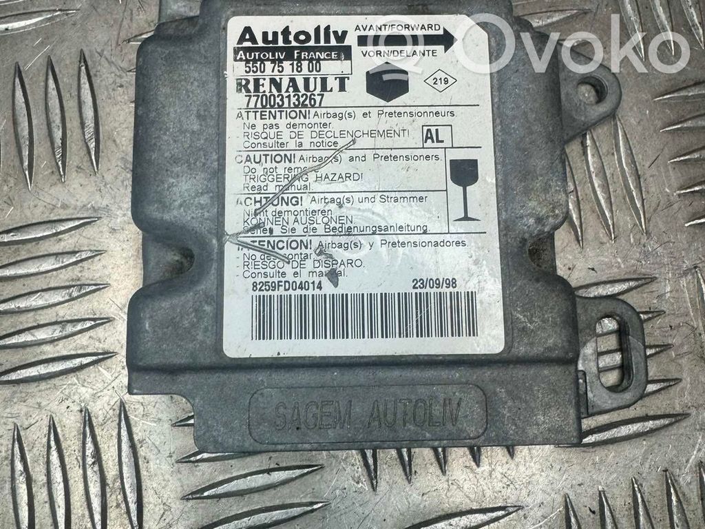 Renault Kangoo I Airbag control unit/module 