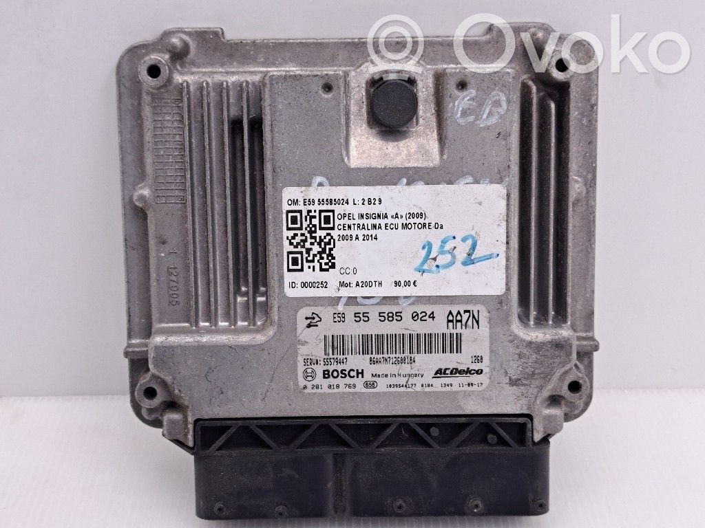 Opel Insignia A Engine control unit/module 