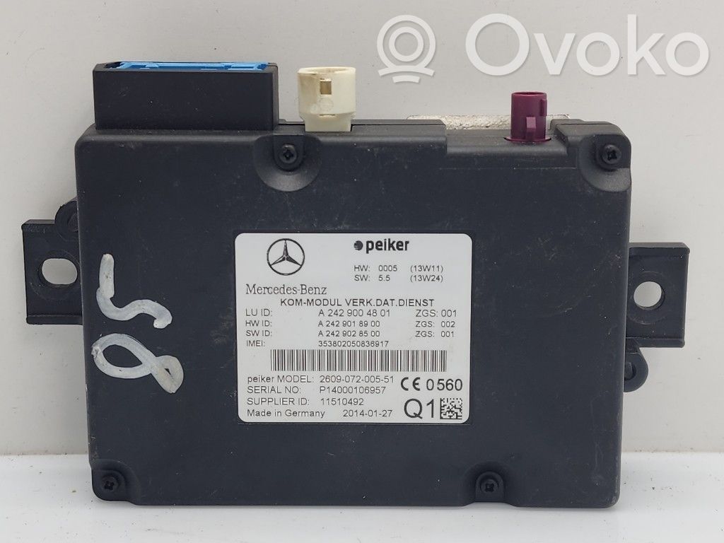 Mercedes-Benz C W204 Sterownik / Moduł sterujący telefonem 
