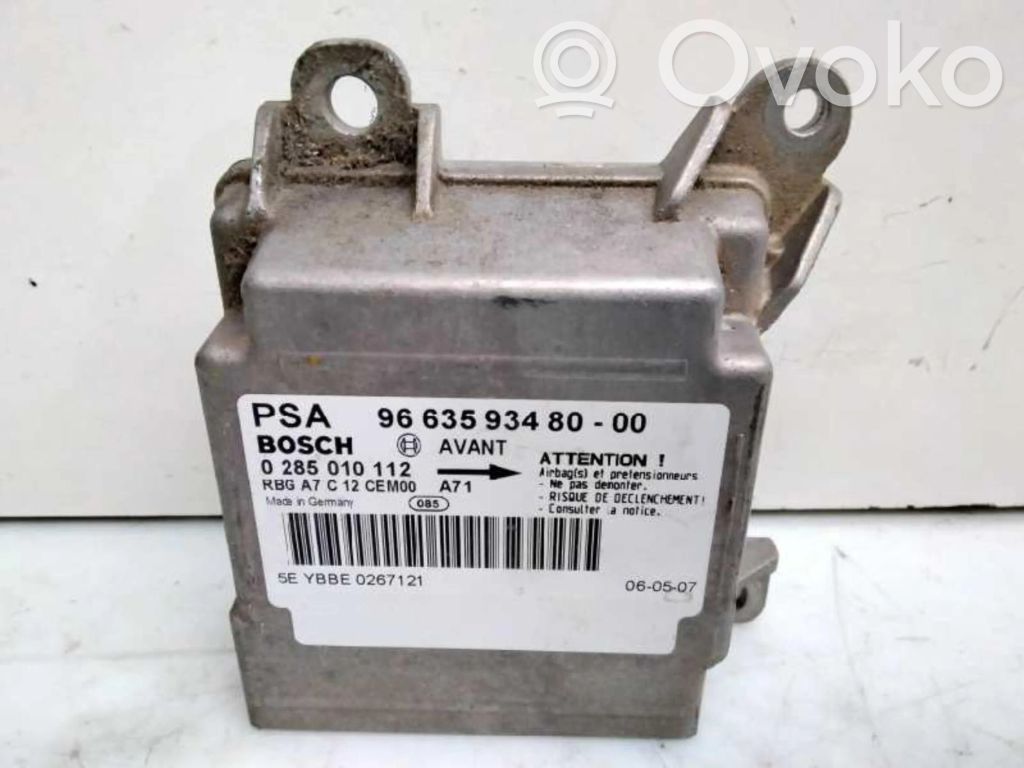 Peugeot 207 Centralina/modulo airbag