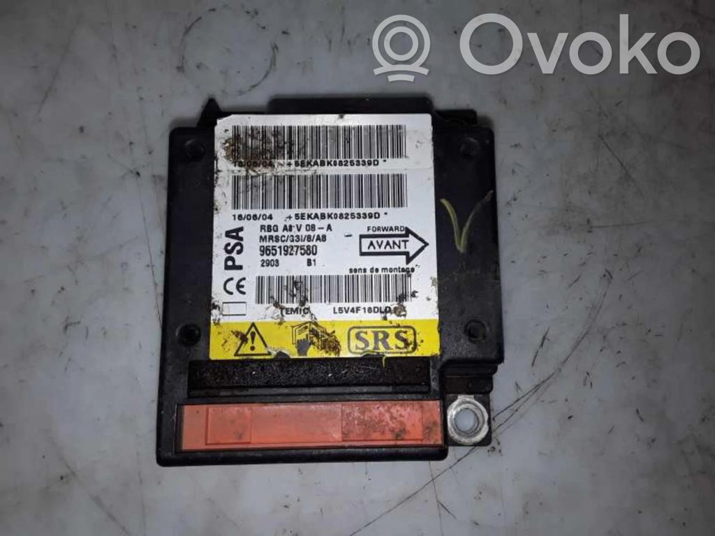 Unidad de control/módulo del Airbag   9651927580