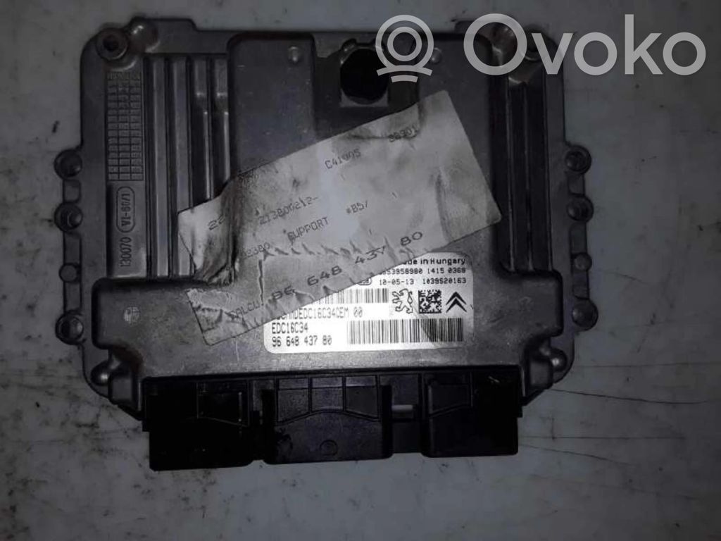 Unité de commande, module ECU de moteur   9664843780