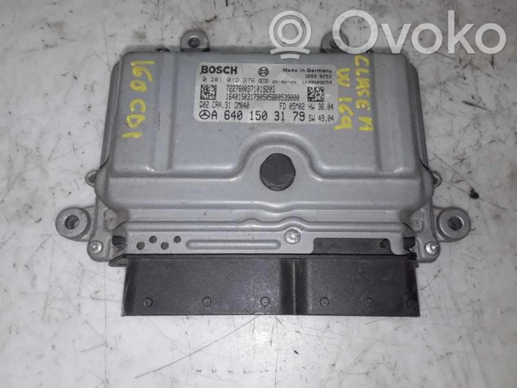Mercedes-Benz A W169 Centralina/modulo motore ECU 