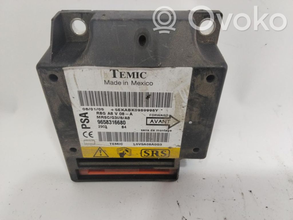 Unidad de control/módulo del Airbag   9658316680