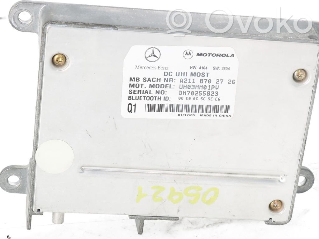 Mercedes-Benz C W203 Centralina/modulo bluetooth