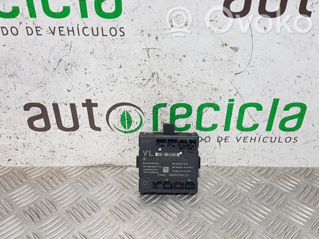 Mercedes-Benz C W204 Engine control unit/module 