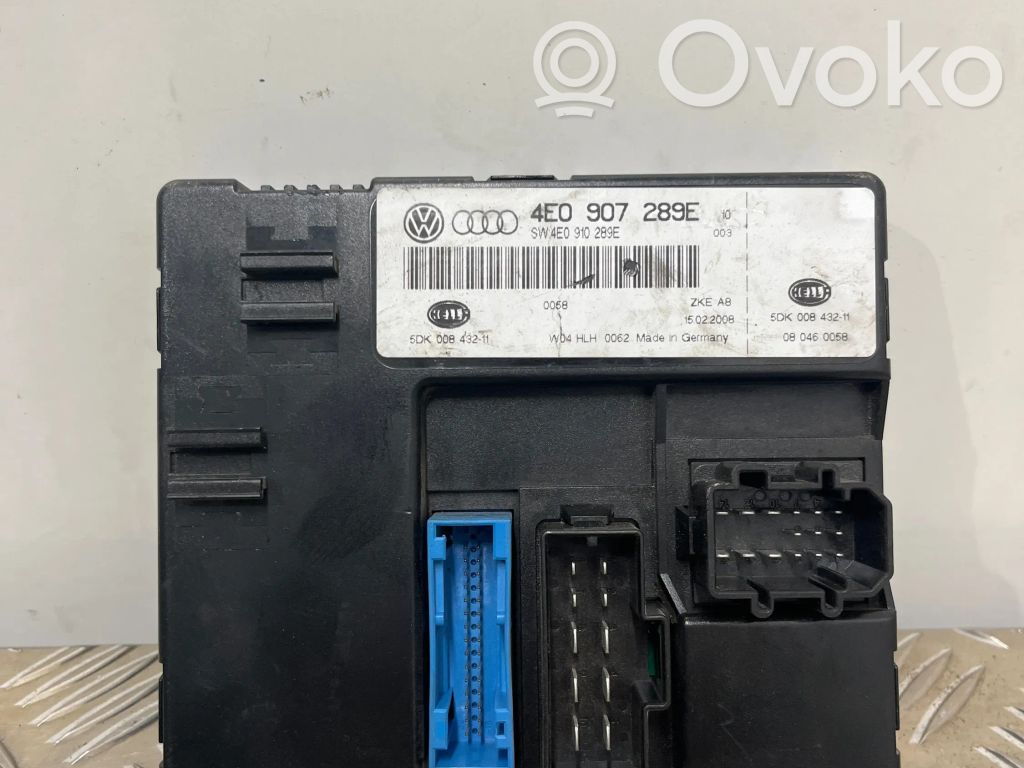 Audi A8 S8 D3 4E Módulo de confort/conveniencia 
