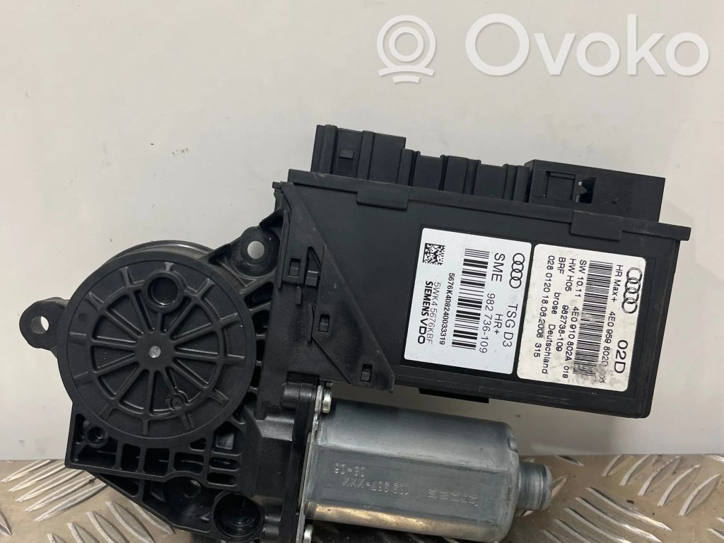 Audi A8 S8 D3 4E Rear door window regulator motor 
