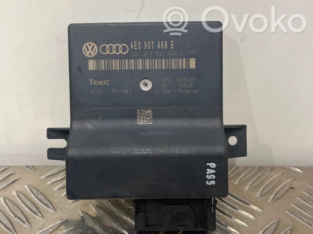 Audi A8 S8 D3 4E Gateway control module 