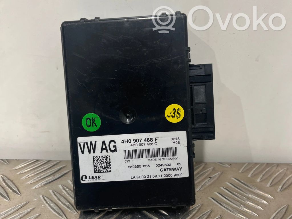 Audi A8 S8 D4 4H Gateway control module 