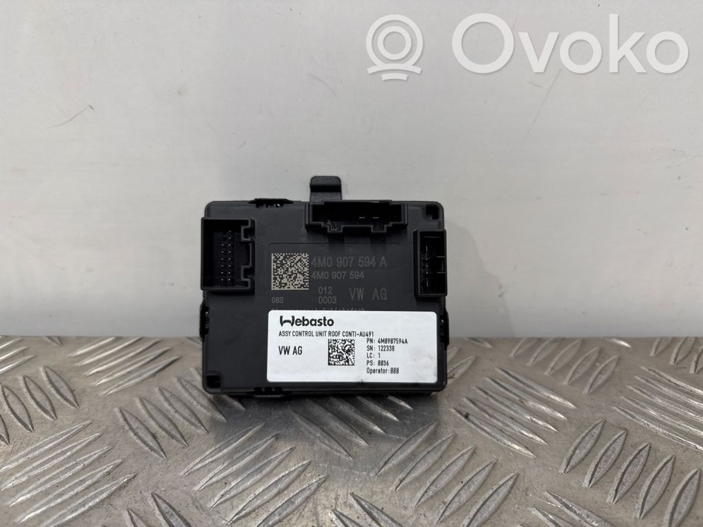 Audi A4 S4 B9 8W Unité de commande / module de toit ouvrant 