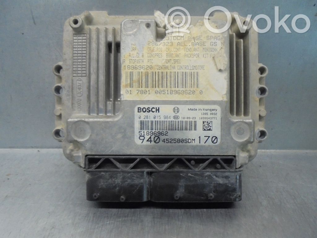 Alfa Romeo Giulietta Sterownik / Moduł ECU 