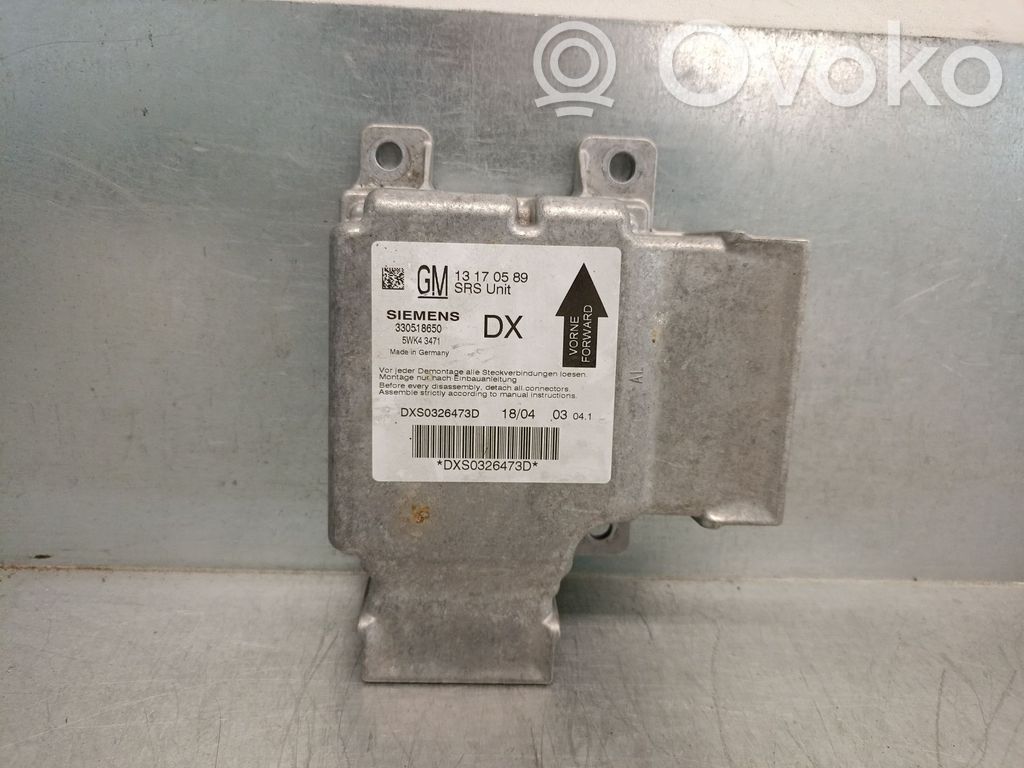 Opel Signum Sterownik / Moduł Airbag 