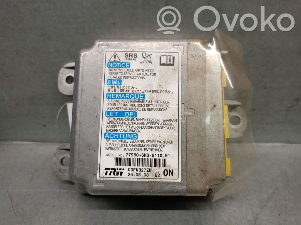 Honda Civic Oro pagalvių valdymo blokas 
