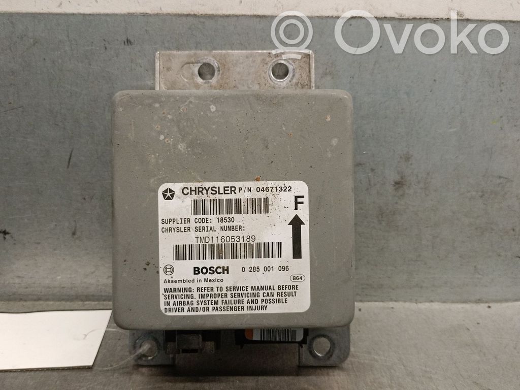 Chrysler Stratus II Module de contrôle airbag 