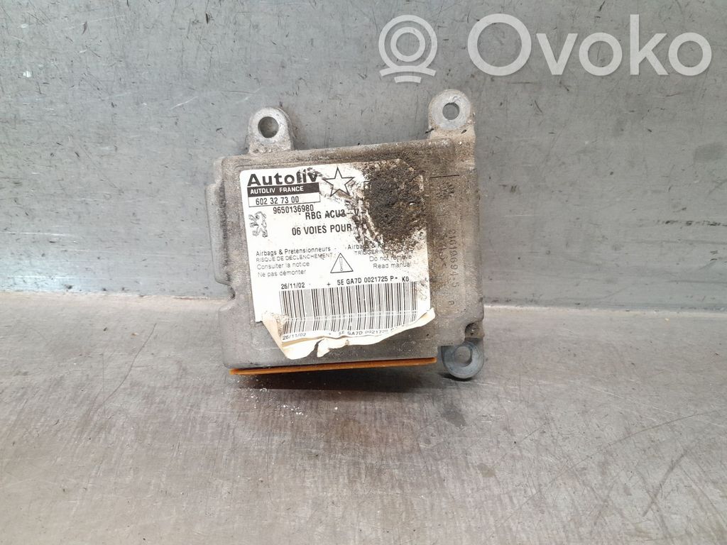Peugeot 206 Centralina/modulo airbag 