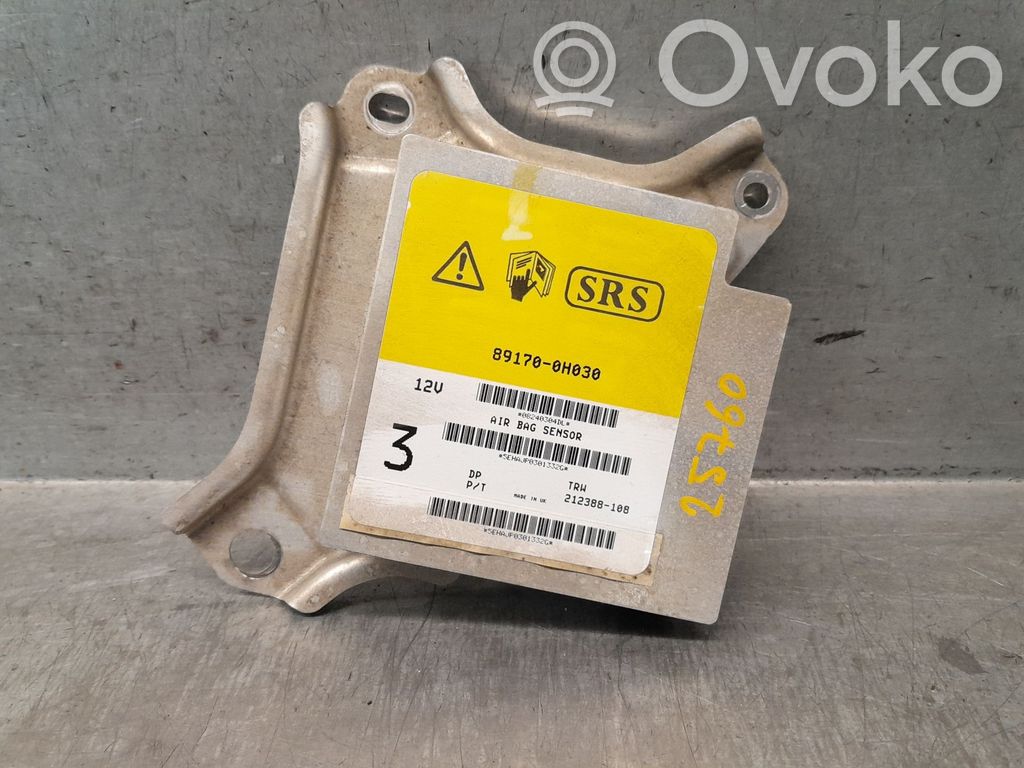 Toyota Aygo AB10 Centralina/modulo airbag