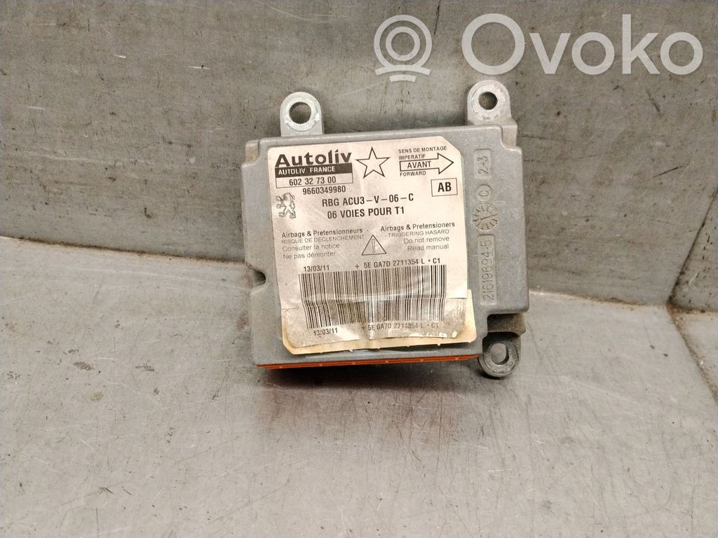Peugeot 206+ Centralina/modulo airbag 