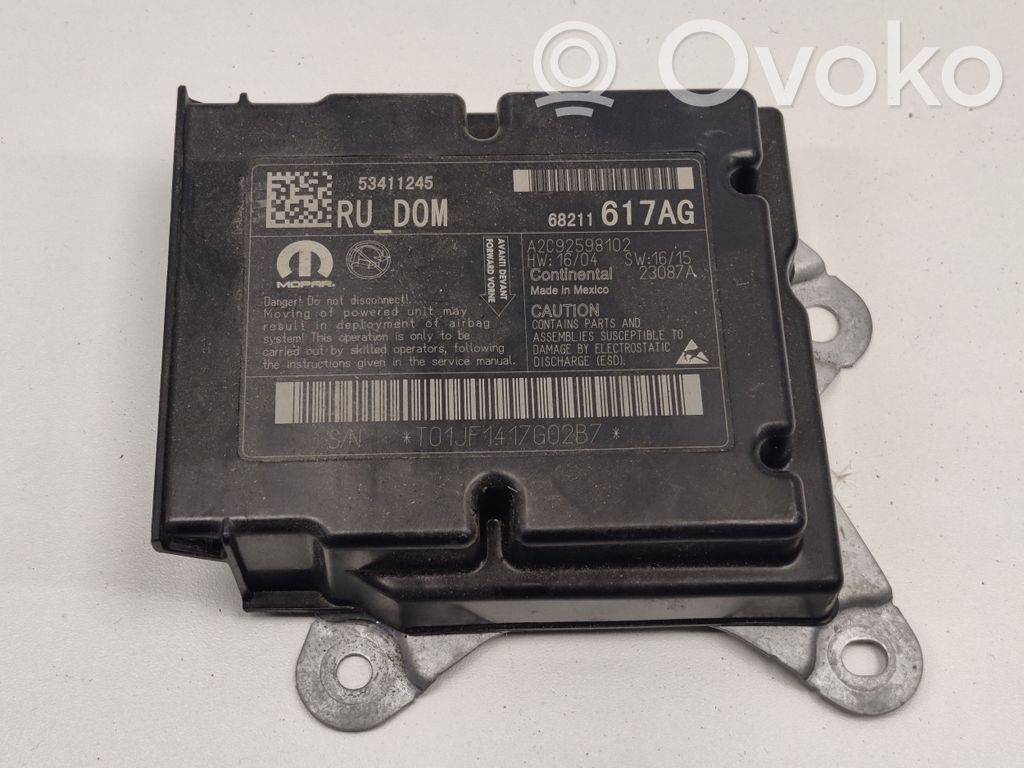 Chrysler Pacifica Unitate/modul de comandă airbaguri 