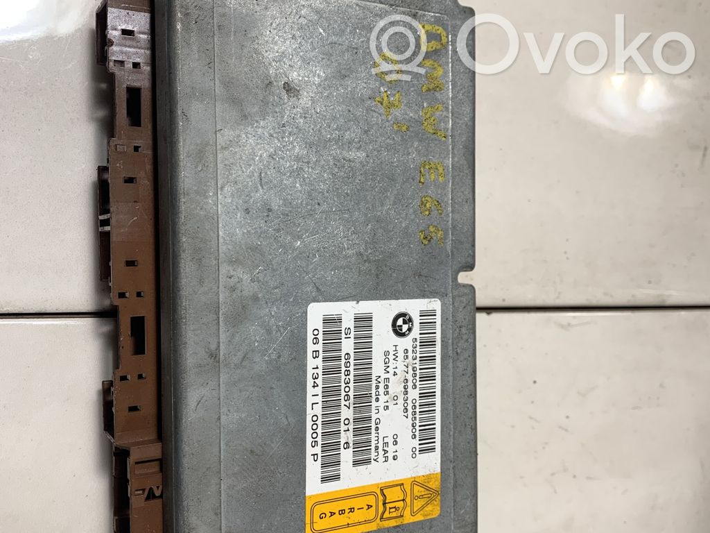 BMW 7 E65 E66 Unidad de control/módulo del Airbag 