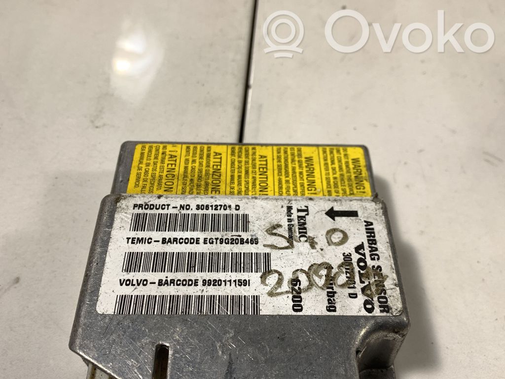 Volvo S40, V40 Airbag control unit/module 