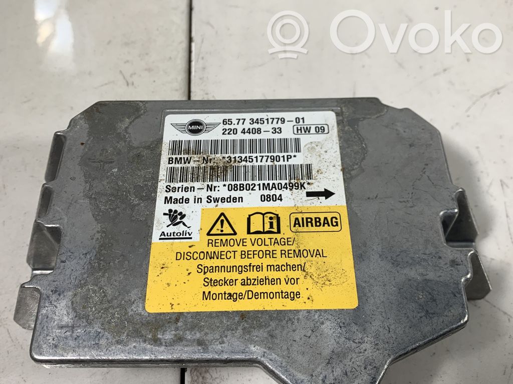 Mini One - Cooper R57 Airbag control unit/module 