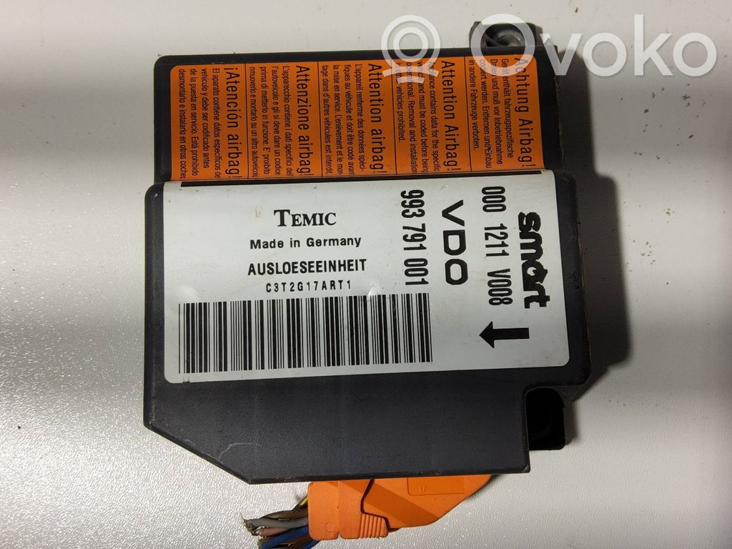Smart ForTwo I Airbag control unit/module 