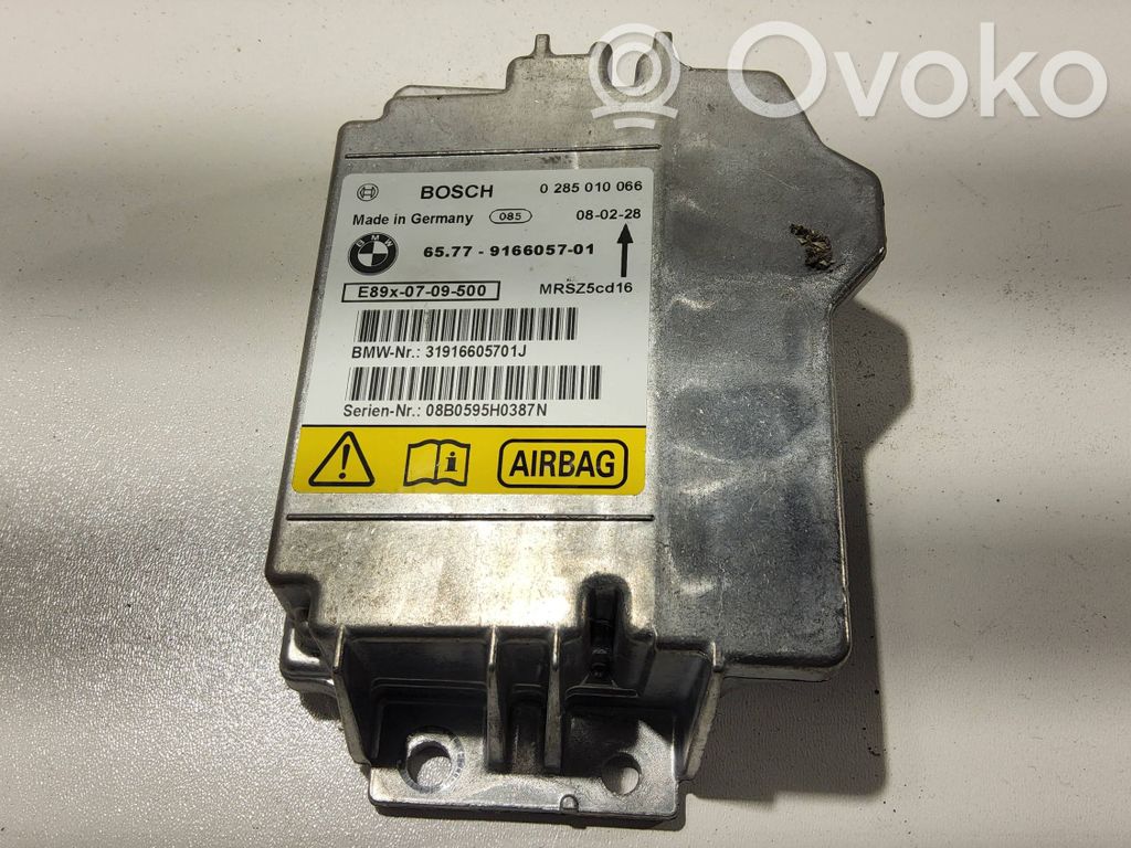 Airbag control unit/module   9166057,MRSZ50016,0285010066,31916605701J