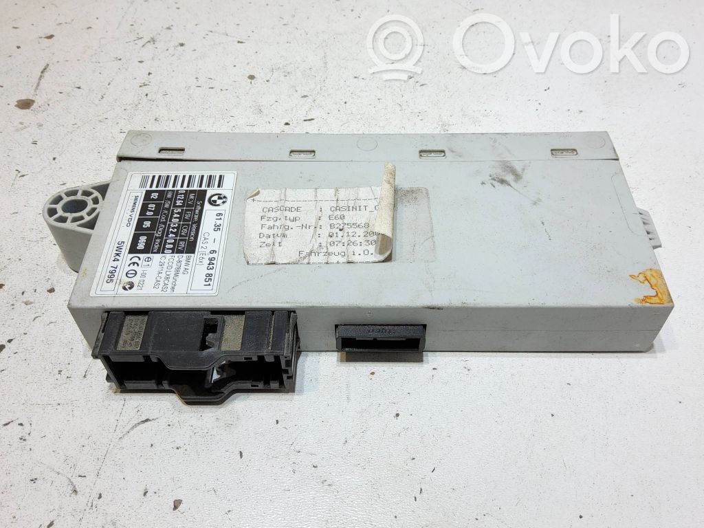 BMW 5 E60 E61 CAS control unit/module 