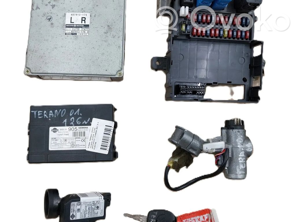 Nissan Terrano Engine ECU kit and lock set 