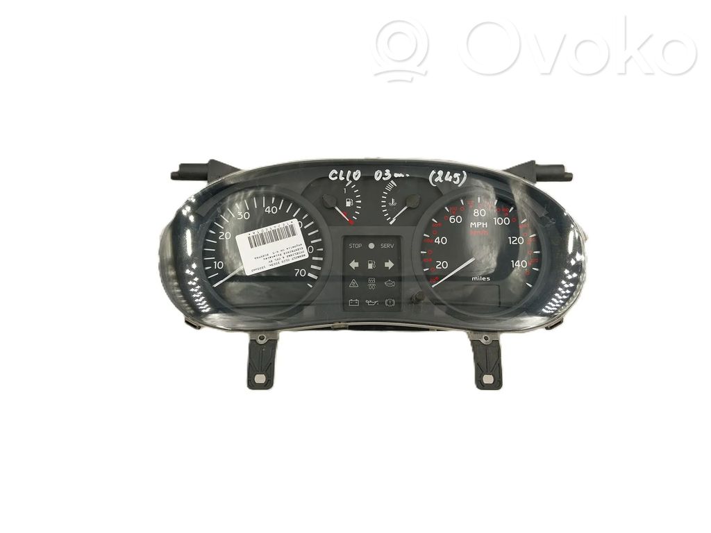 Renault Clio II Speedometer (instrument cluster) 