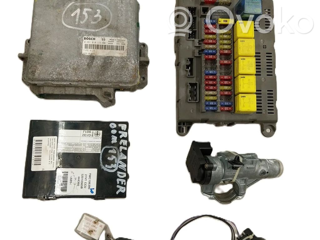 Land Rover Freelander Engine ECU kit and lock set 