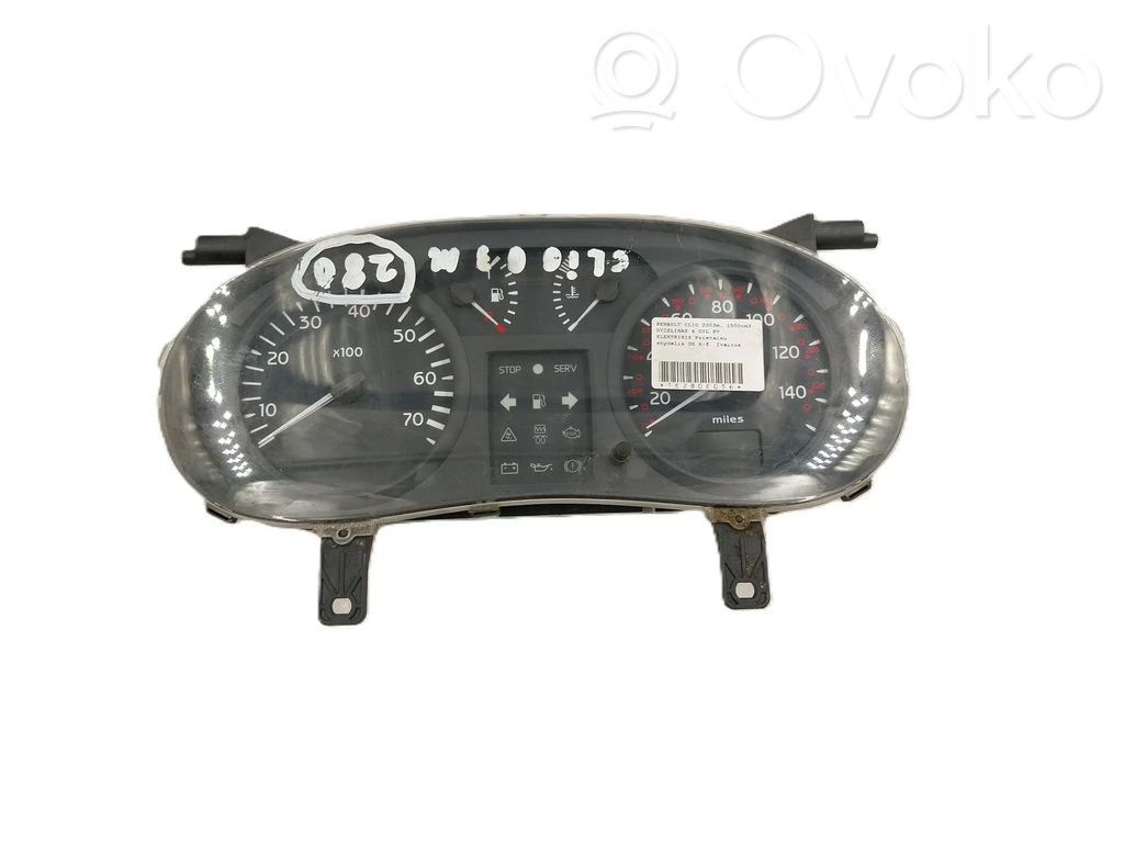 Renault Clio II Speedometer (instrument cluster) 