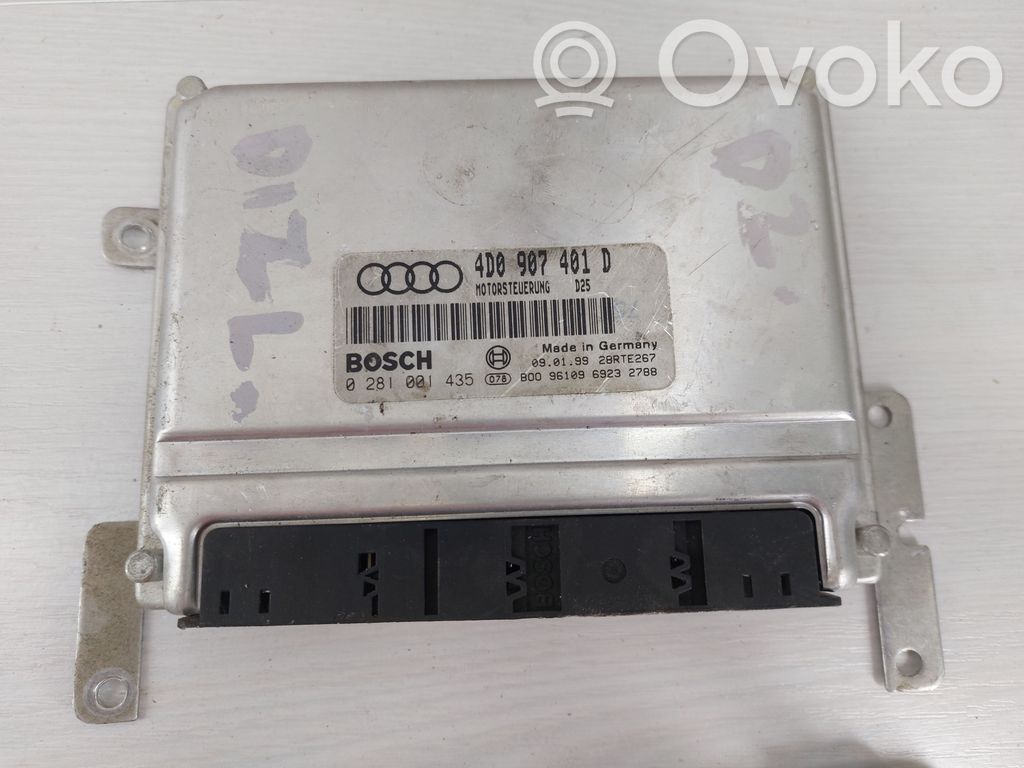 Engine control unit/module   4D0907401D,0281001435