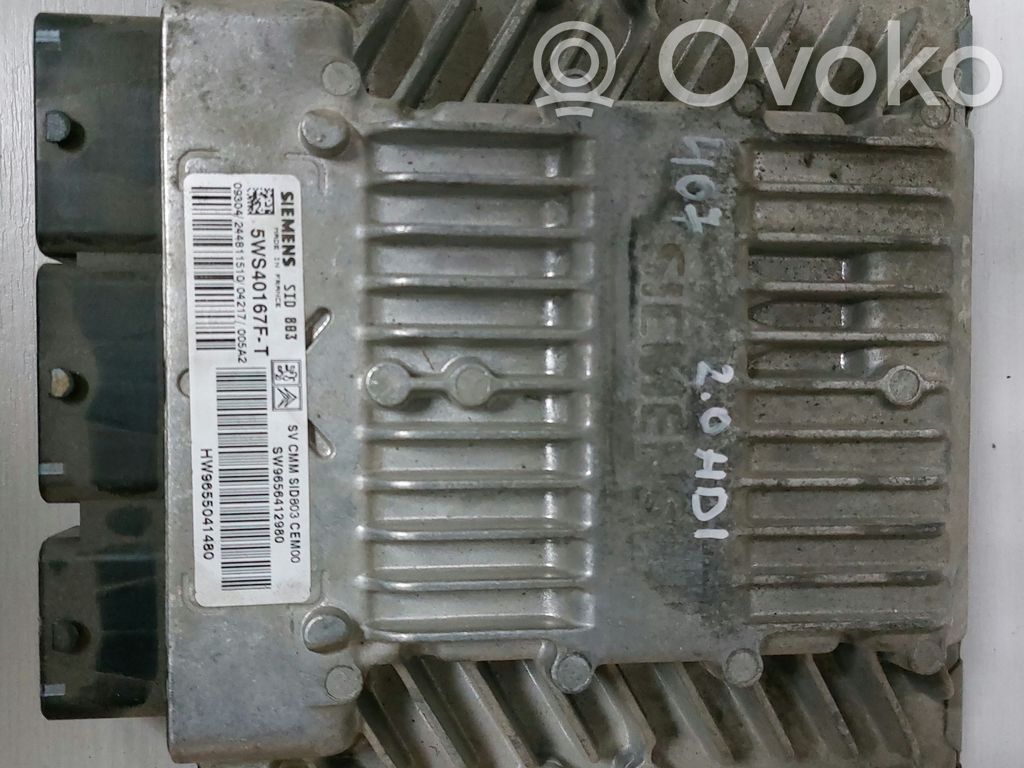 Peugeot 407 Sterownik / Moduł ECU 