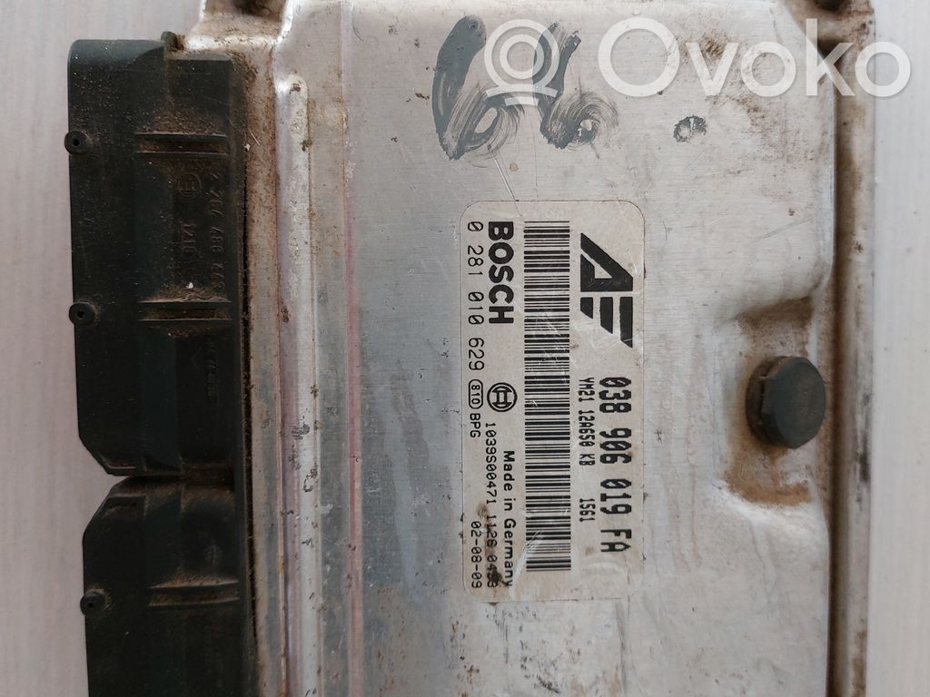 Engine control unit/module   038906019FA,0281010629