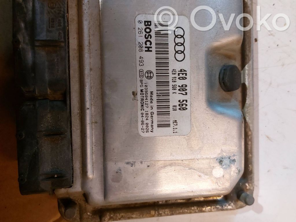 Audi A8 S8 D3 4E Moottorin ohjainlaite/moduuli 