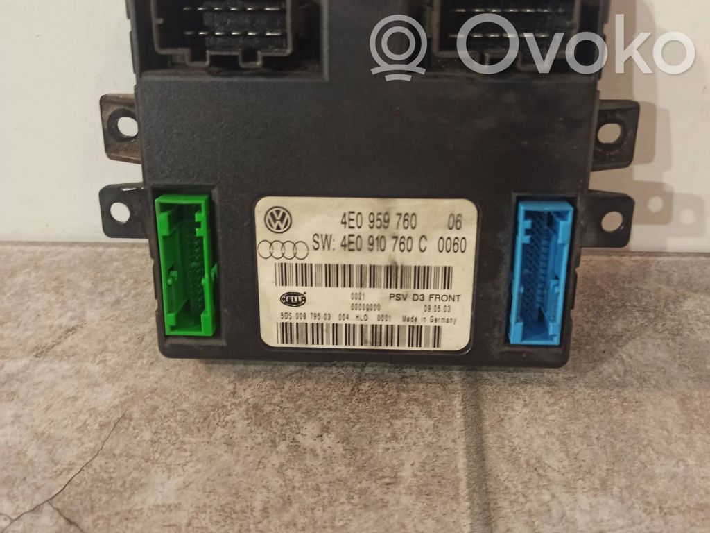 Module de commande de siège   4E0959760,4E0910760C,5DS00879503