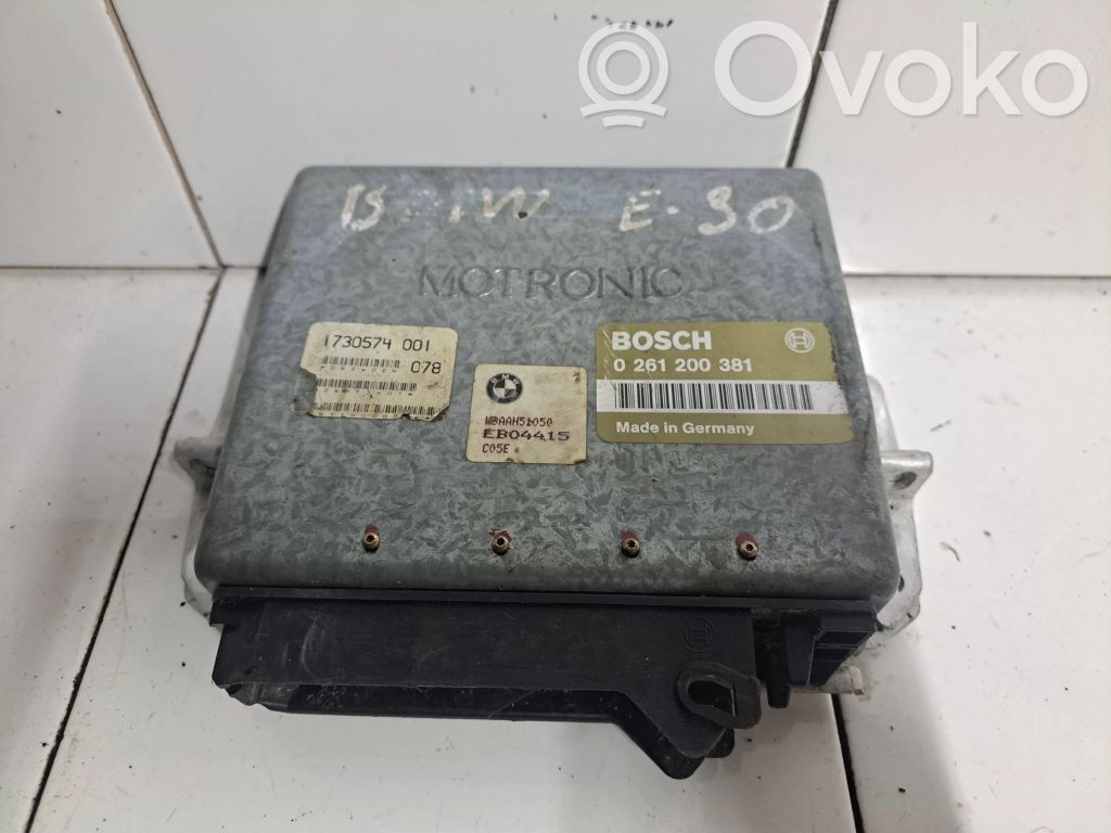 BMW 3 E30 Engine control unit/module 