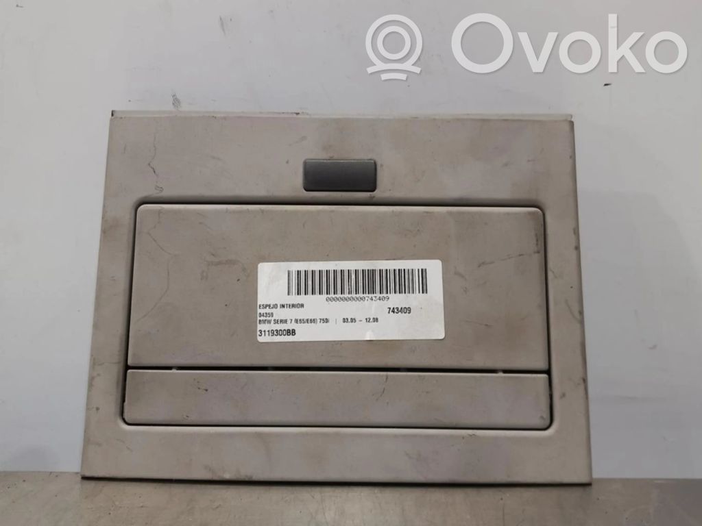 BMW 7 E65 E66 Galinio vaizdo veidrodis (salone) 