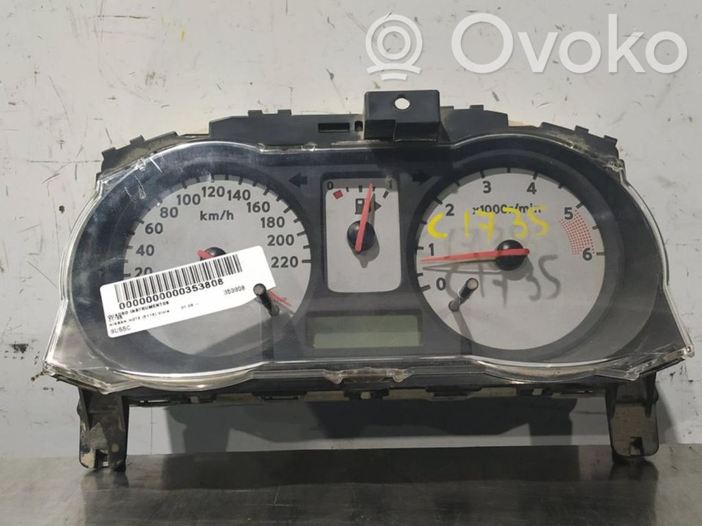 Nissan Note (E11) Velocímetro (tablero de instrumentos) 