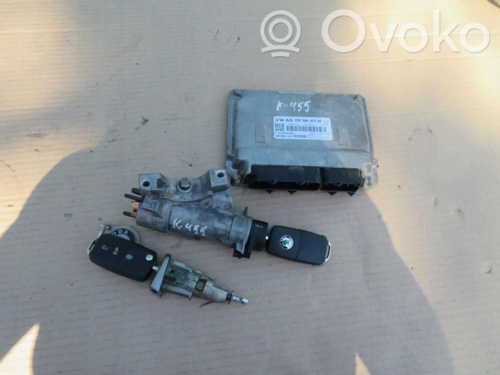 Skoda Roomster (5J) Engine ECU kit and lock set 